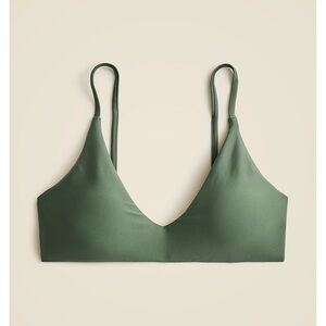 J. Crew Lana Bikini Top Simply Sage Green Bikini Top